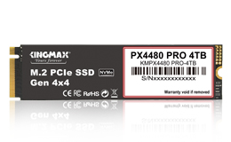 M.2 2280 PCIe NVMe  Gen4x4 固態硬碟 PX4480 PRO