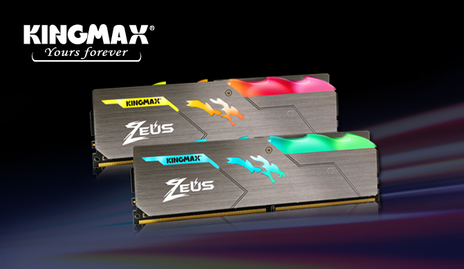 Kingmax宙斯龍DDR4炫彩光盾記憶體